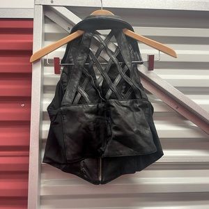Black Leather vest